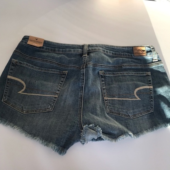 American Eagle outfitters NWT size 14 sequin short shorts jeans - Picture 5 of 5